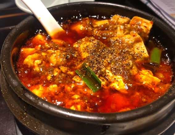 「陈麻婆豆腐」のマーボー豆腐